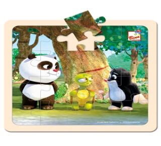 Bino Puzzle Krtko a Panda s korytnačkou 20ks