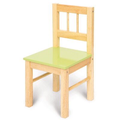Bigjigs Toys Detská drevená stolička - zelená