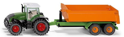 Siku Farmer - Traktor Fendt s vyklápacím prívesom, 1:50