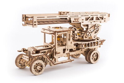 Ugears 3D mechanické Puzzle - UGM 11 s požiarnym rebríkom 537 ks