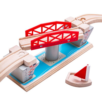 Bigjigs Rail Drevené vláčiky - Otočný most