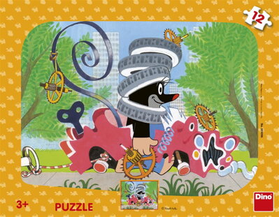 Dino Vkladacie puzzle s tvarmi Krtko opravár 12 ks