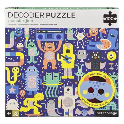 Petitcollage Puzzle príšerky 100 ks s 3D okuliarmi