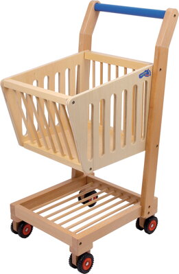 Small Foot Detský drevený nákupný vozík