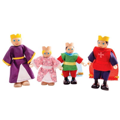 Bigjigs Toys Drevené postavičky Kráľovská rodina