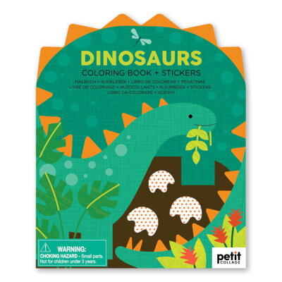 Petitcollage Omaľovánka so samolepkami Dinosaury
