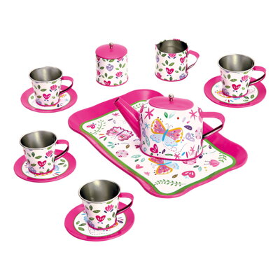 Bino Detský čajový set ružový