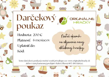 Darčekový poukaz 200 €