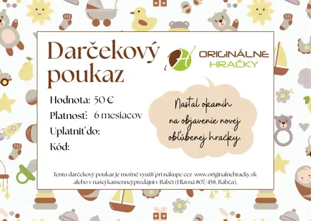 Darčekový poukaz 50 €