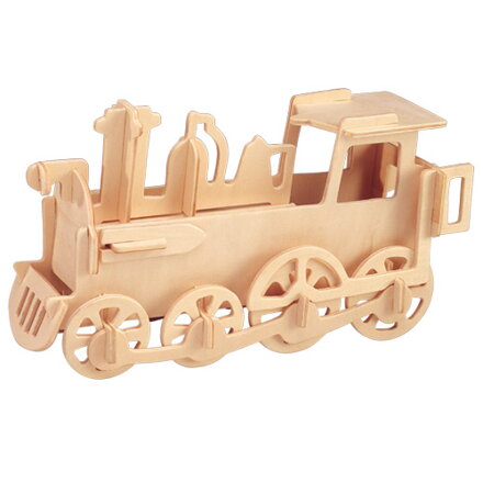 Woodcraft Drevené 3D puzzle Malá lokomotíva P005