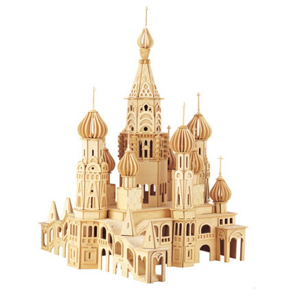 Woodcraft Drevené 3D puzzle Kostol Petersburg DH006