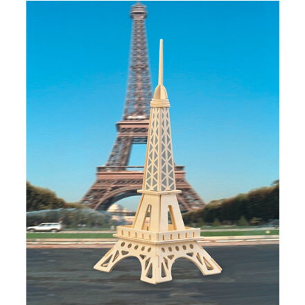 Woodcraft Drevené 3D puzzle Eiffelova veža menšia G-P030A