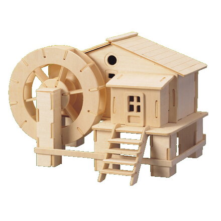 Woodcraft Drevené 3D puzzle Vodný mlyn P068