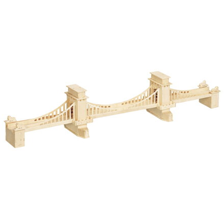 Woodcraft Drevené 3D puzzle Manhattan Bridge most P083