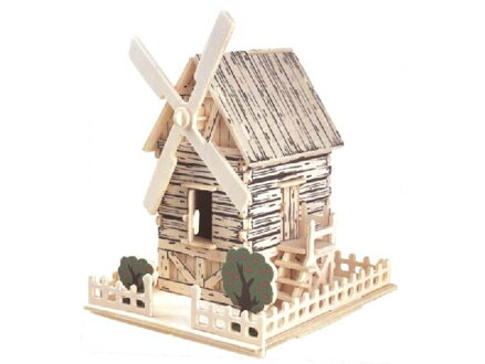 Woodcraft Drevené 3D puzzle Veterný mlyn PH006