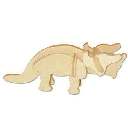 Woodcraft Drevené 3D puzzle Mini Triceratops MA1041