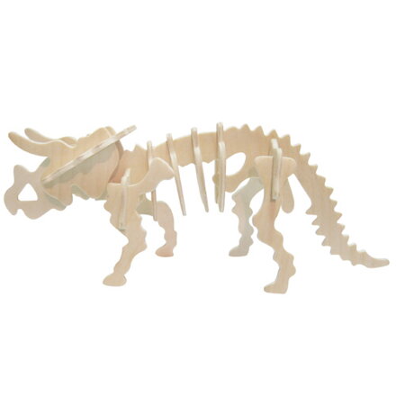 Woodcraft Drevené 3D puzzle Stredný Triceratops S-J001