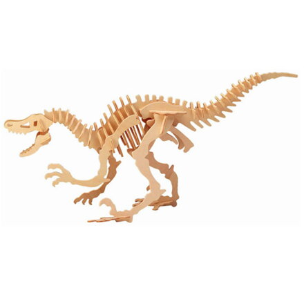 Woodcraft Drevené 3D puzzle Veľký Velociraptor BJ004