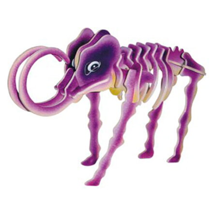 Woodcraft Drevené 3D puzzle Mamut farebný JC011