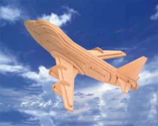 Woodcraft Drevené 3D puzzle Boeing 747 P039