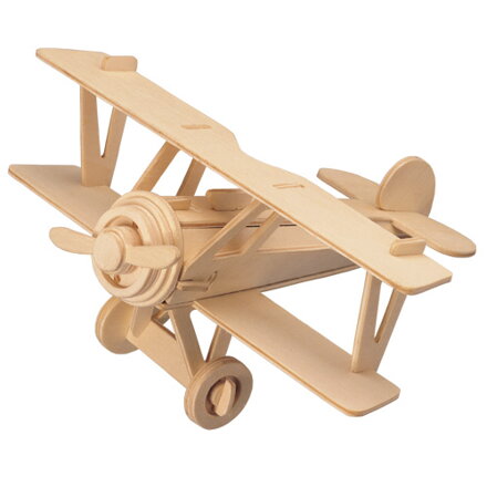 Woodcraft Drevené 3D puzzle Lietadlo Dvojplošník P060