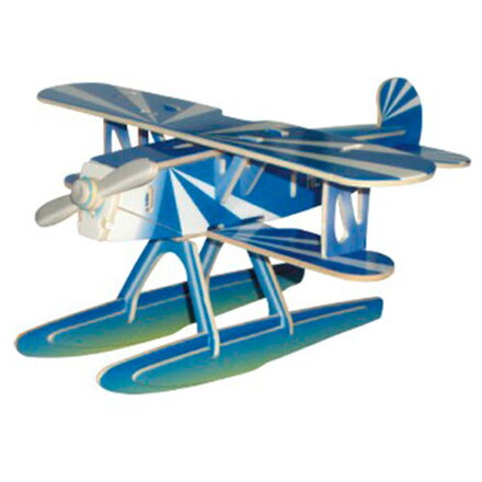 Woodcraft Drevené 3D puzzle Lietadlo - Heinkel HE-51 farebné PC058