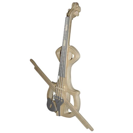 Woodcraft Drevené 3D puzzle Husle GPM004