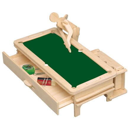 Woodcraft Drevené 3D puzzle stojan na perá Gulečník S013