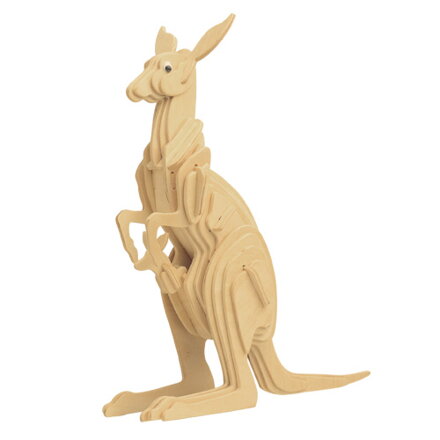 Woodcraft Drevené 3D puzzle Klokan M017
