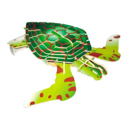 Woodcraft Drevené 3D puzzle Korytnačka farebná EC009