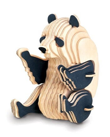 Woodcraft Drevené 3D puzzle Medveď Panda M039