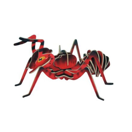 Woodcraft Drevené 3D puzzle Mravec farebný EC002