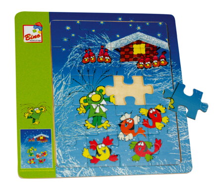 Bino Vkladacie puzzle Rákosníček