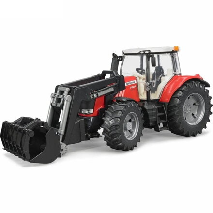 Bruder 3047 Traktor MASSEY FERGUSON + čelný nakladač