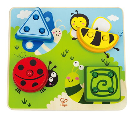 HAPE Drevené nasadzovacie puzzle zvieratka