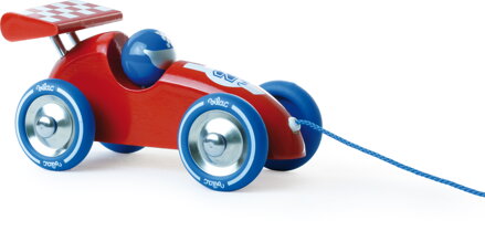 Vilac Pretekárske ťahacie auto červené