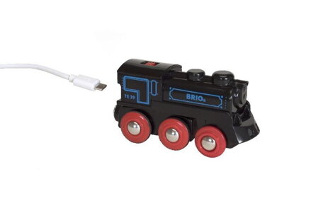 Brio Elektrická lokomotíva nabíjacia cez mini USB kábel