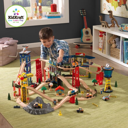 KidKraft Super vysokoúrovňová vláčikodráha