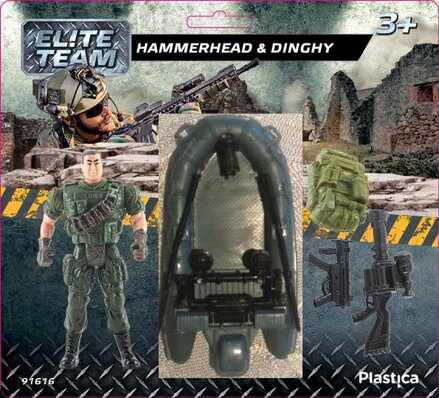 Plastica Elite Team vojak Hammerhead a čln