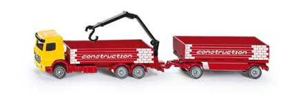 SIKU Super - Kamión na prepravu stavebných materiálov s prívesom, 1:87