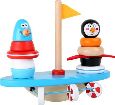 Small Foot Drevená motorická balančná hra - Južný pól