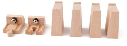 Woody Rozšírený set koľají: zarážky s magnetom, bloky