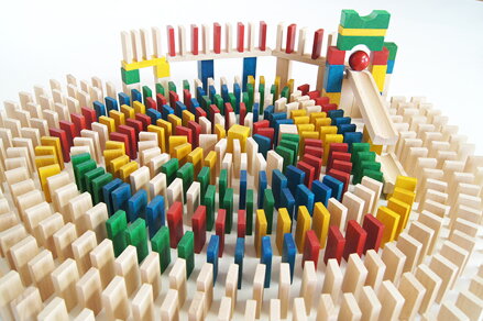 Drevené domino 430 ks