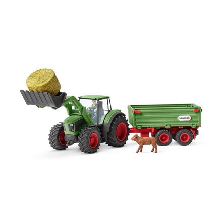 Schleich Traktor s vlekom