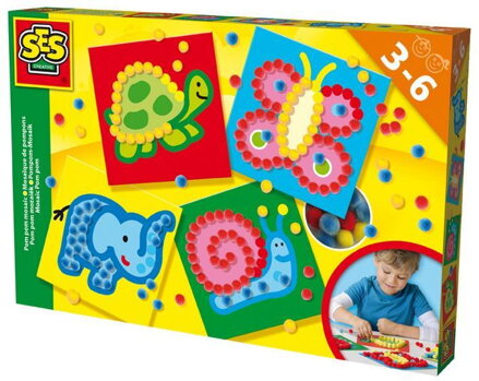 SES Creative Učíme sa mozaiku z guličiek