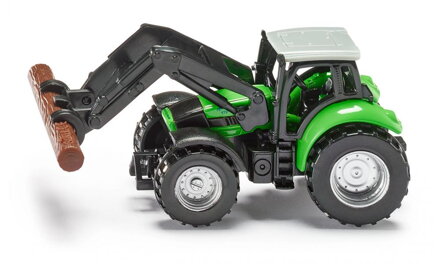 SIKU Blister - Traktor s kliešťami na drevo 1:87