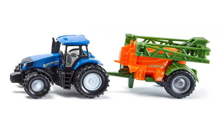 SIKU Super - Traktor s prívesom na rozprašovanie hnojiva 1:87