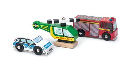 Le Toy Van set autíčok Záchranári
