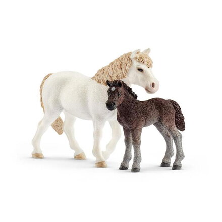 Schleich set poník kobyla a žriebä