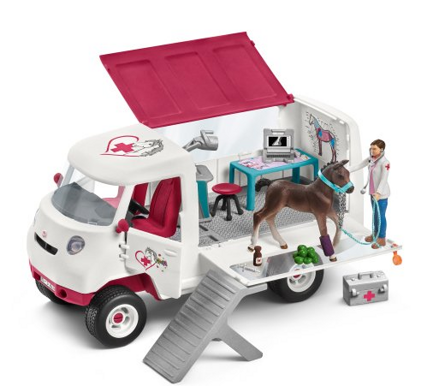 Schleich Mobilná veterinárna klinika s kobylou a ošetrovateľom